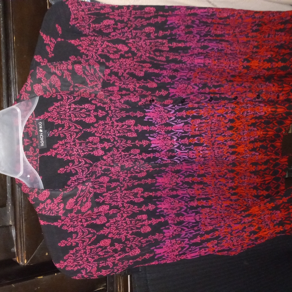 Fashion Bug woman's blouse multi color